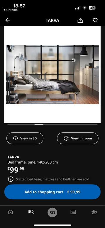 Ikea Tarva Bedframe - Houten Bed - afbeelding 4