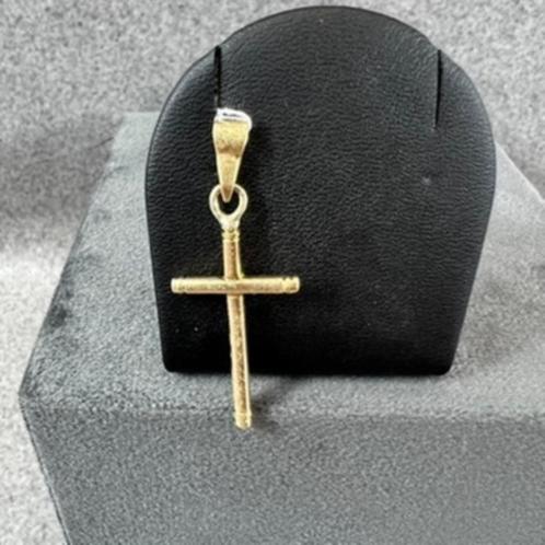 Gouden hanger | 14K | 2,59gr | kruis | 386296, Sieraden, Tassen en Uiterlijk, Kettinghangers, Zo goed als nieuw, Goud, Goud, Kruis of Symbool