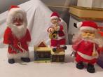 3 oude vintage kerstmannen., Diversen, Kerst, Ophalen of Verzenden, Gebruikt