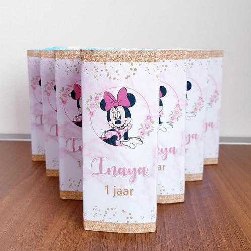 Traktatie pakje drinken met thema MINNIE MOUSE, Hobby en Vrije tijd, Feestartikelen, Nieuw, Feestartikel, Verjaardag, Ophalen of Verzenden