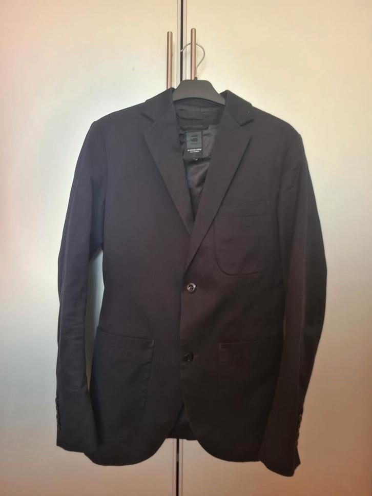 Jasje/colbert/blazer en gilet G-STAR raw zwart, Kleding | Heren, Kostuums en Colberts, Zo goed als nieuw, Maat 46 (S) of kleiner