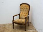 Brocante fauteuil 84673, Huis en Inrichting, Fauteuils, Gebruikt, 75 tot 100 cm, Ophalen of Verzenden, Stof