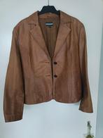 Kort leren jasje, Kleding | Dames, Jasjes, Kostuums en Pakken, Bruin, Maat 42/44 (L), Ophalen of Verzenden, CHERYL