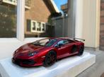 1:18 Lamborghini Aventador SVJ Metallic Red Autoart 79177, Hobby en Vrije tijd, Modelauto's | 1:18, Auto, Autoart, Nieuw, Ophalen of Verzenden