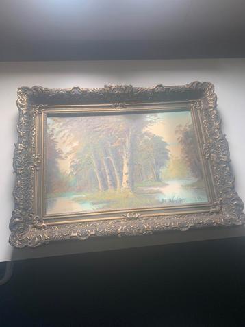 Klassiek schilderij met handtekening beschikbaar voor biedingen