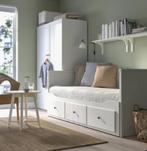 Uitschuifbaar bed ikea 1 á 2 persoons, Huis en Inrichting, Slaapkamer | Bedden, Ophalen, Gebruikt, Wit, Tweepersoons