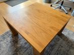 Massief eiken salontafel 1m bij 1m, Huis en Inrichting, Tafels | Salontafels, Ophalen, 50 tot 100 cm, 50 tot 100 cm, Zo goed als nieuw