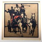 Lithograph William Nicholson 1898 Almanac 12 Sports Coaching, Ophalen of Verzenden