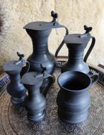 Setje tinnen eikeltjeskannen, Antiek en Kunst, Antiek | Tin, Ophalen of Verzenden