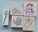 Leuke stempels (ook kerst), Hobby en Vrije tijd, Ophalen, Zo goed als nieuw, Houten stempel