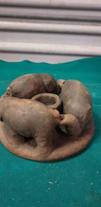 olifanten waxine houder aardewerk, Ophalen of Verzenden, 'T Olde Gre-j, Info@toldegrej.nl, Endepoelstraat 20f Didam