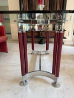Design Eetkamertafel Creation 1250 - Glas & Chroom, Huis en Inrichting, Tafels | Eettafels, Ophalen, Gebruikt, 100 tot 150 cm