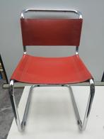 Vintage S33 Stoel van Mart Stam uit de jaren 80, Huis en Inrichting, Stoelen, Ophalen, Gebruikt, Bruin, Metaal