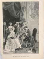 G. Mantegazza: Ein falscher Ton,1890, or. gravure, 33x23cm., Ophalen of Verzenden