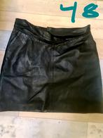 Echt leer rok, Kleding | Dames, Rokken, Ophalen of Verzenden, Zo goed als nieuw, Maat 46/48 (XL) of groter, Zwart