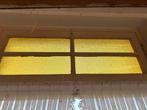 Geel glas - 7 stuks, deels direct beschikbaar, Doe-het-zelf en Verbouw, Glas en Ramen, Ophalen, Gevelraam of Ruit, Gebruikt, Minder dan 80 cm