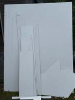 Trespa plaat 6mm - 1.70x1.30m - Crème wit (9001) + reststukk, Ophalen, Gebruikt, HPL, Minder dan 20 mm