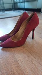 Donkerrode pumps maat 40, Ophalen, Zo goed als nieuw, Rood