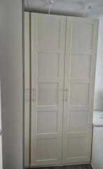 Witte ( hoek)kledingkast met ( spiegel) deuren en lades, Ophalen, Overige materialen, 200 cm of meer, 150 tot 200 cm