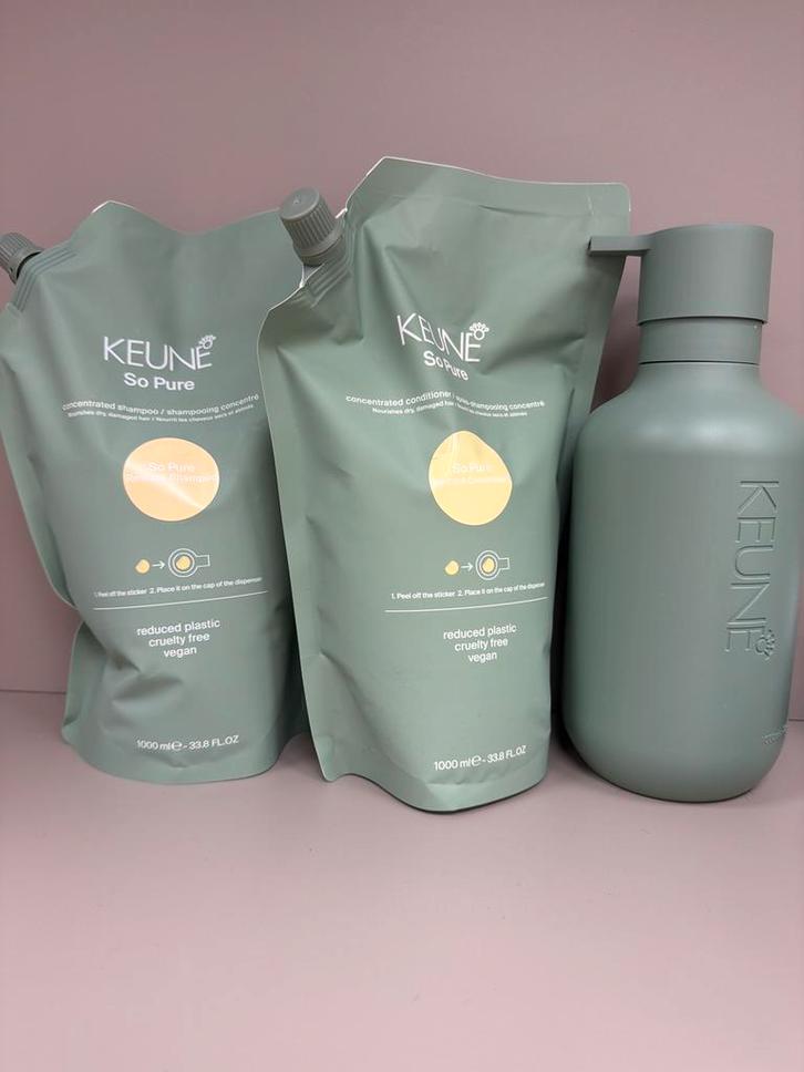 Keune So Pure Restore Shampoo & Conditioner 1000ml - Nieuw!, Sieraden, Tassen en Uiterlijk, Uiterlijk | Haarverzorging, Nieuw