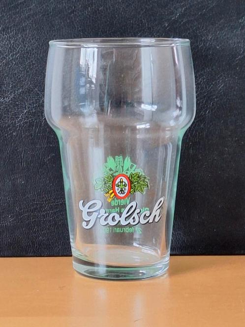 Grolsch bierglazen met opdruk, Verzamelen, Biermerken, Zo goed als nieuw, Glas of Glazen, Grolsch, Ophalen of Verzenden