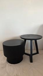 Tafeltjes kwantum salontafels, Minder dan 55 cm, Rond, Zo goed als nieuw, Hout