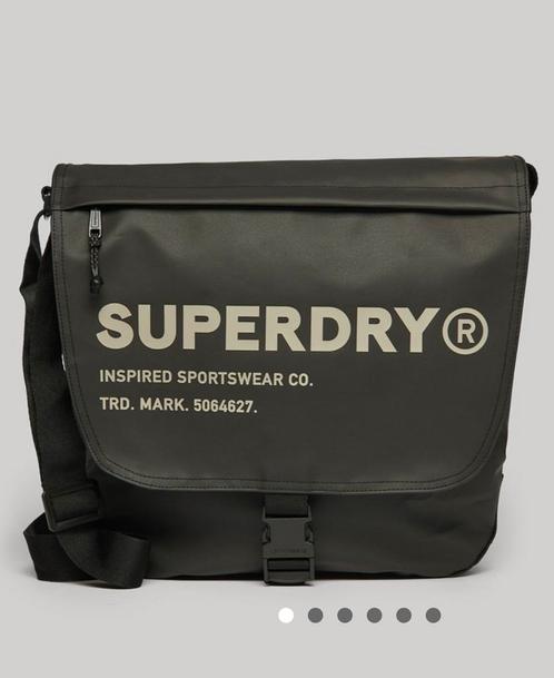 Superdry Messengertas - Black, Sieraden, Tassen en Uiterlijk, Tassen | Schoudertassen, Nieuw, Overige merken, Zwart, Leer, Ophalen of Verzenden