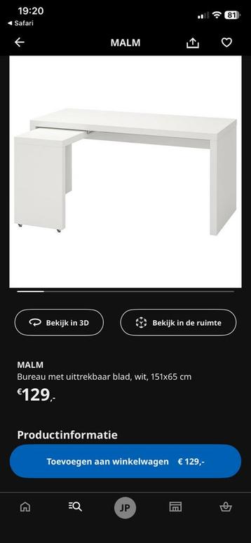 Ikea Malm bureau - afbeelding 2