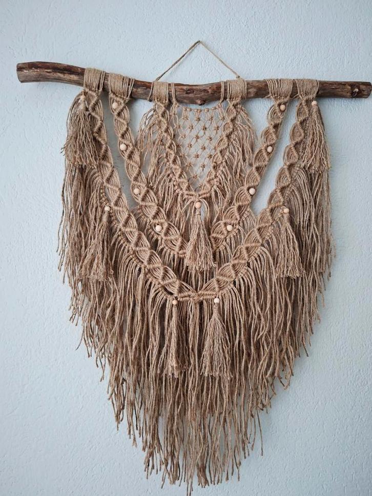 Handgemaakt Macrame Wandkleed - Nieuw, Huis en Inrichting, Woonaccessoires | Wanddecoraties, Nieuw, Ophalen of Verzenden
