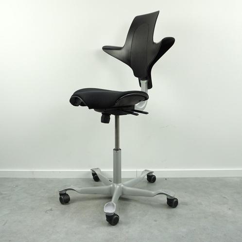 HAG Capisco Puls 8020 Bureaustoelen | Zadelzit | Zwart, Huis en Inrichting, Bureaustoelen, Gebruikt, Bureaustoel, Zwart, Ergonomisch