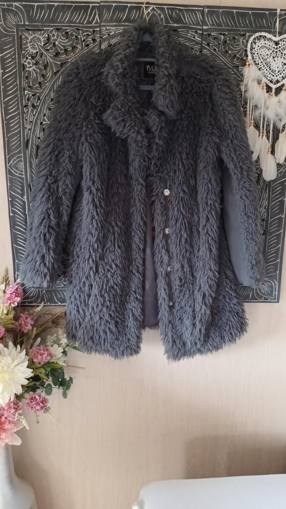 M&S Mode Jas Maat 40, Kleding | Dames, Jassen | Winter, Zo goed als nieuw, Maat 38/40 (M), Grijs, Ophalen of Verzenden