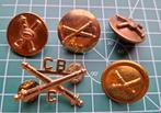 WWII - US - (Coastal) Artillery Insignia, Verzamelen, Militaria | Tweede Wereldoorlog, Verzenden, Landmacht, Amerika, Embleem of Badge