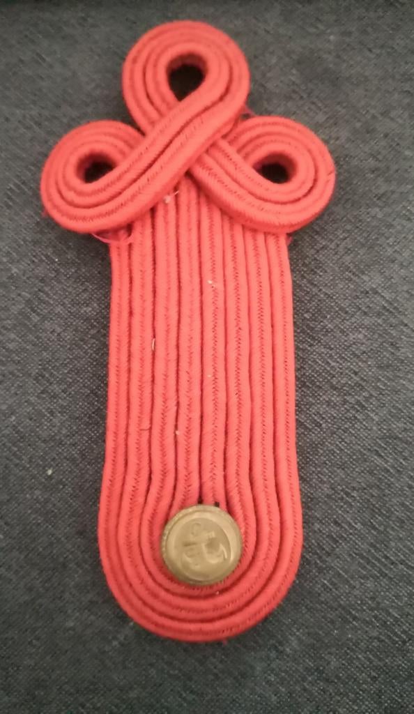 Oud epaulet met marine anker, Verzenden, Marine, Nederland, Embleem of Badge