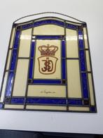 glas/lood, raamhanger met huwelijksdatum van ‘n Miss Holland, Antiek en Kunst, Antiek | Glas en Kristal, Ophalen