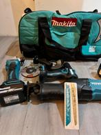 Makita set met oplader en 2 batterij ongebuikt  met tas, Doe-het-zelf en Verbouw, Gereedschap | Slijpmachines, Nieuw, Ophalen of Verzenden