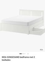 Ikea songesand 2 persoons bed, Ophalen, 90 cm, Eenpersoons, Wit