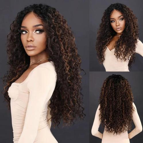Swiss lace front pruik lang haar met spiraalkrullen Dalina, Sieraden, Tassen en Uiterlijk, Uiterlijk | Haarverzorging, Nieuw, Pruik of Haarverlenging