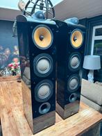 Mooie B&W 703 Nautilus Hoogglans Zwart Luidsprekers, Ophalen of Verzenden, Zo goed als nieuw, Bowers & Wilkins (B&W), 120 watt of meer
