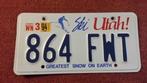 US license plate Utah (origineel), Verzamelen, Verzenden, Gebruikt, Auto's