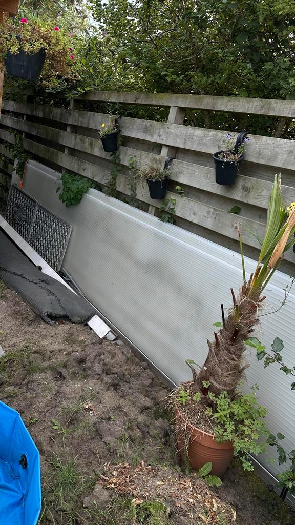 Prijsdaling: Polycarbonaat platen en profielen overkapping, Doe-het-zelf en Verbouw, Platen en Panelen, Gebruikt, Overige materialen