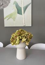 Kunstbloemen groene hortensia’s mooi in vaas of krans, Binnen, Ophalen of Verzenden, Zo goed als nieuw