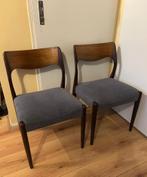 2 Stoelen Niels Otto Møller Deens meubilair, Huis en Inrichting, Ophalen, Hout, Twee, Zo goed als nieuw