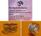 Ohm Shanti meditatie ring Ø 19,8 mm, Verzenden, 19 tot 20, Nieuw, Dame of Heer