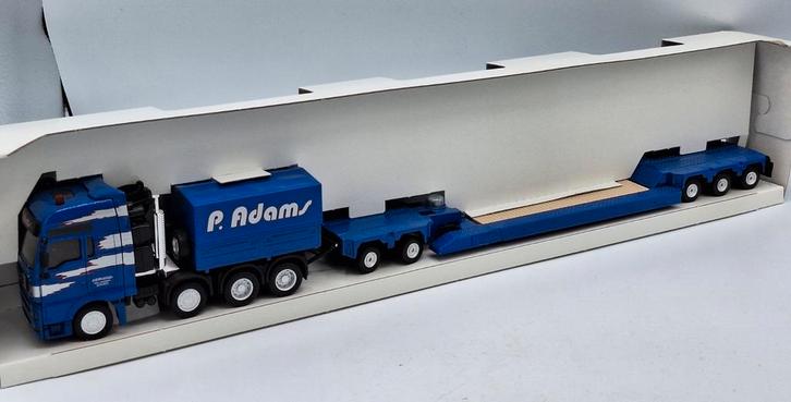 Zwaartransport met Dieplader P Adams, Hobby en Vrije tijd, Modelauto's | 1:50, Zo goed als nieuw, Bus of Vrachtwagen, SIKU, Ophalen of Verzenden