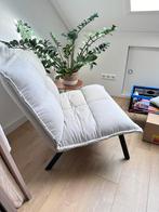 Loods5 fauteuil, zit heerlijk. Kleur: beige/grijs, Huis en Inrichting, Fauteuils, Gebruikt, 50 tot 75 cm, Ophalen