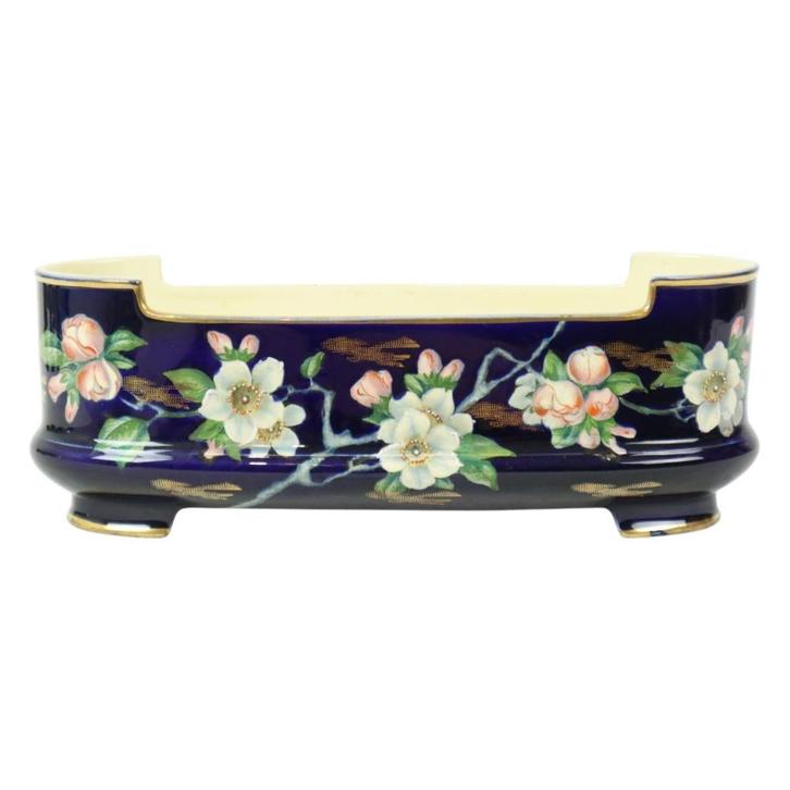 Villeroy & Boch Florale Art Nouveau Bloempot Taiping Ca 1900, Antiek en Kunst, Antiek | Vazen, Ophalen of Verzenden