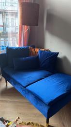 SÖDERHAMN Chaise longue (blauw velour), Ophalen, Gebruikt, Overige maten, 75 tot 100 cm