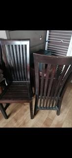 Eetkamerstoelen, Huis en Inrichting, Ophalen, Gebruikt, Bruin, Vier