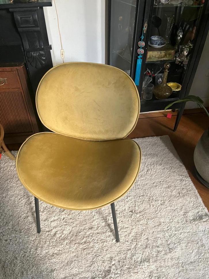 2 Stijlvolle Sissy Boy Homeland stoelen met zachte bekleding, Huis en Inrichting, Stoelen, Zo goed als nieuw, Eén, Metaal, Overige kleuren