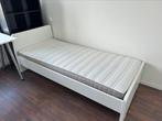 Ikea bed ASKVOLL 90x200cm ( + lattenbodem & mattress), Ophalen, 90 cm, Eenpersoons, Wit
